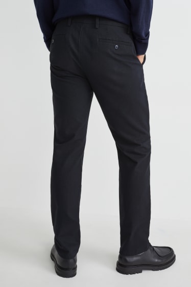 Uomo - Pantaloni eleganti - regular fit - LYCRA® - blu scuro
