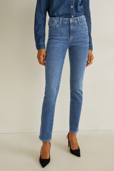 Donna - Slim jeans - vita media - jeans termici - LYCRA® - jeans blu