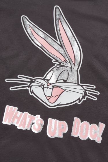 Kids Girls - Looney Tunes - pyjama - 2 delig - donkergrijs