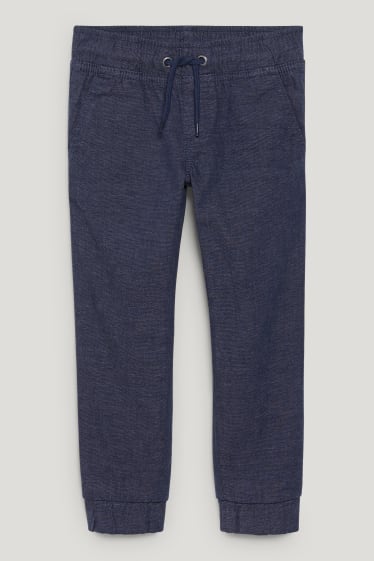 Toddler Boys - Slim jeans - thermojeans - donkerblauw