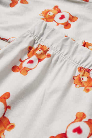 Clockhouse femme - CLOCKHOUSE - pantalon de pyjama - Bisounours - blanc