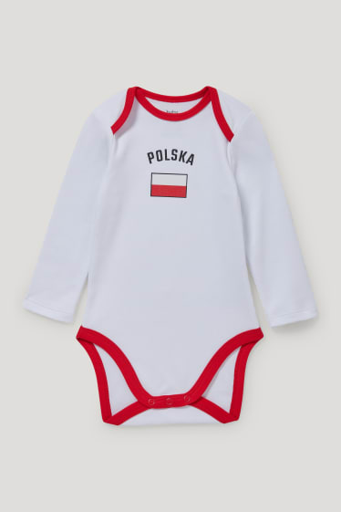Baby Girls - Body niemowlęce - bawełna bio - biały
