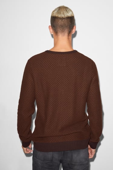Clockhouse homme - CLOCKHOUSE - pull - marron foncé