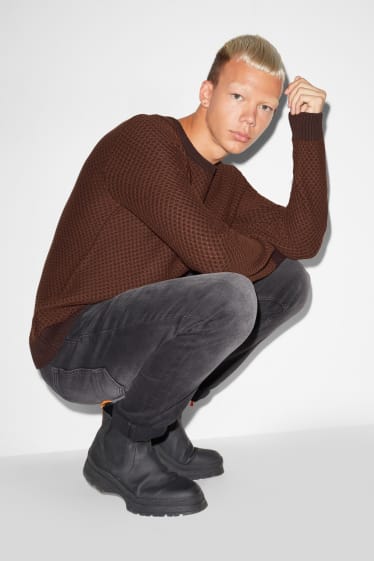 Clockhouse homme - CLOCKHOUSE - pull - marron foncé