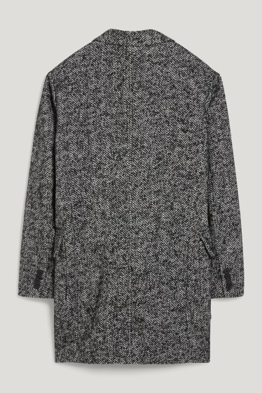 Hommes - Manteau - noir / blanc