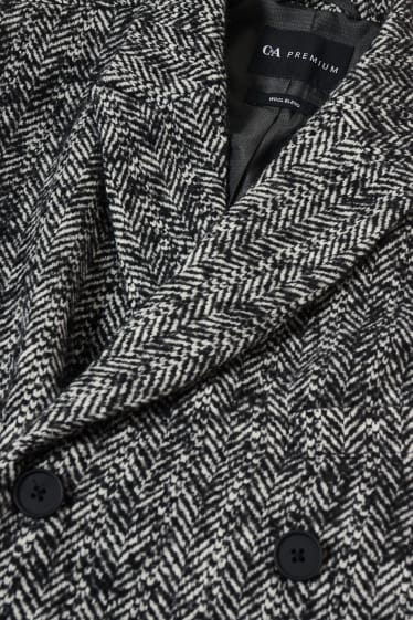 Hommes - Manteau - noir / blanc