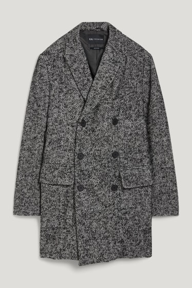 Hommes - Manteau - noir / blanc