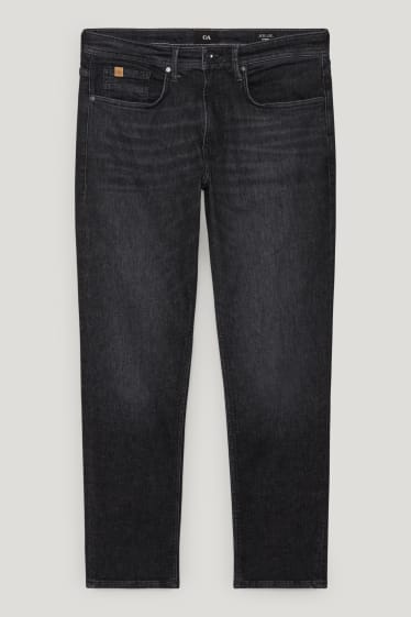 Herren - Tapered Jeans mit Hanffasern - LYCRA® - schwarz