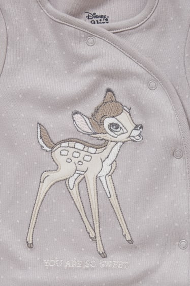 Bébé filles - Lot de 2 - Bambi - pyjama pour bébé - gris