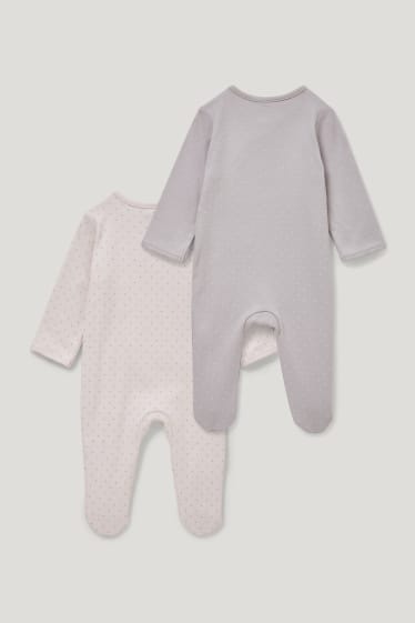 Bébé filles - Lot de 2 - Bambi - pyjama pour bébé - gris
