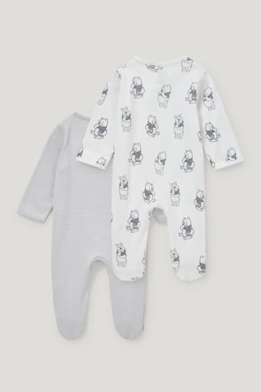 Baby Boys - Multipack of 2 - Winnie the Pooh - baby sleepsuit - gray