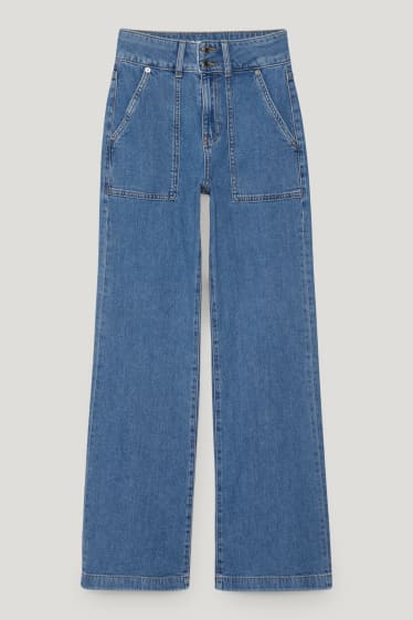 Clockhouse femme - CLOCKHOUSE - jean à jambes évasées - high waist - jean bleu