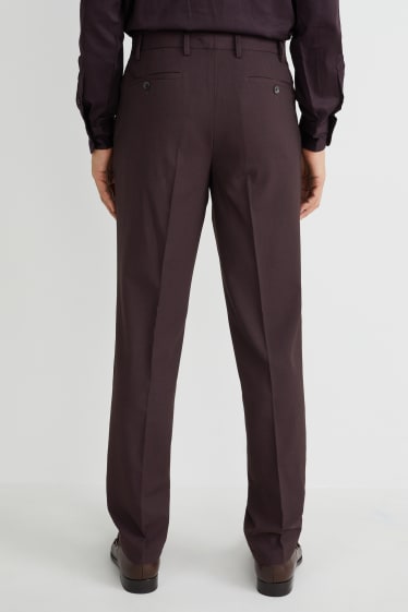 Uomo - Pantaloni coordinabili - regular fit - Flex - LYCRA® - bordeaux
