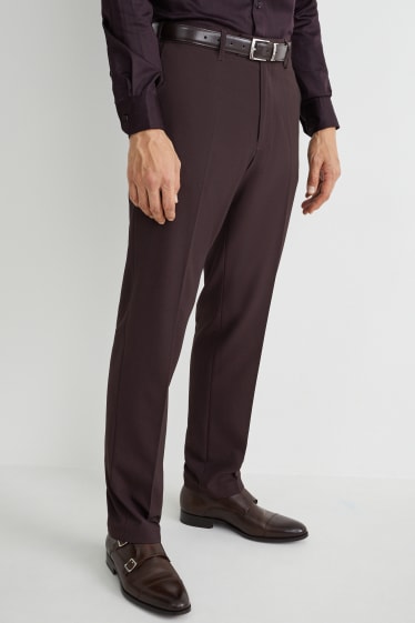 Uomo - Pantaloni coordinabili - regular fit - Flex - LYCRA® - bordeaux