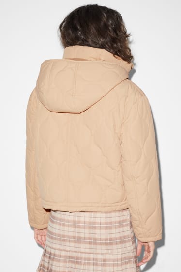 Esclusiva online - CLOCKHOUSE - giacca trapuntata con cappuccio - beige