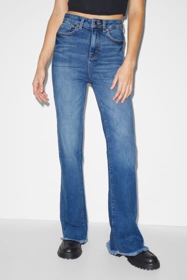Clockhouse Girls - CLOCKHOUSE - flared jeans - vita alta - jeans blu