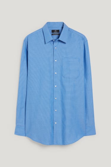 Herren - Businesshemd - Regular Fit - Kent - bügelleicht - blau