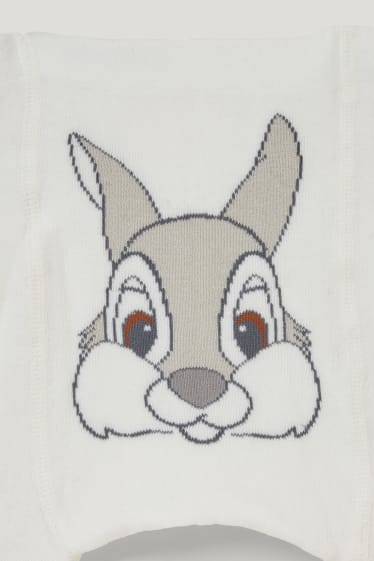 Bébé filles - Bambi - collants bébé - à pois - blanc pur