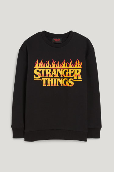 Bambini: - Stranger Things - felpa - nero