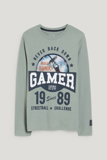 Kids Boys - Langarmshirt - grün
