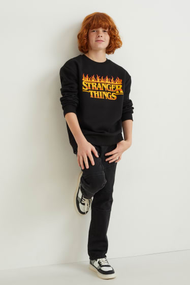 Bambini: - Stranger Things - felpa - nero