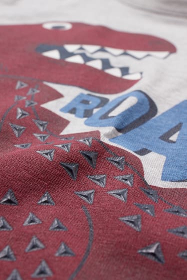 Online exclusive - Multipack of 2 - dinosaur - hoodie and long sleeve top - bordeaux