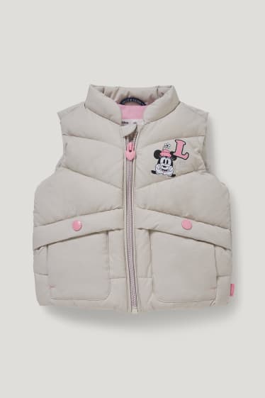 Nadó nena - Minnie Mouse - armilla embuatada - gris clar