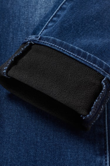 Dona - Skinny jeans - cintura alta - pantalons tèrmics - LYCRA® - texà blau