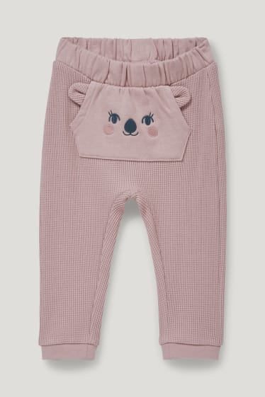 Baby Girls - Pantaloni de trening bebeluși - roz