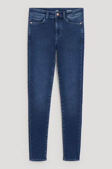 Dona - Skinny jeans - cintura alta - pantalons tèrmics - LYCRA® - texà blau