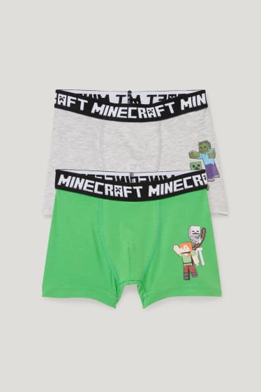 Toddler Boys - Multipack 2 perechi - Minecraft - boxeri - verde deschis