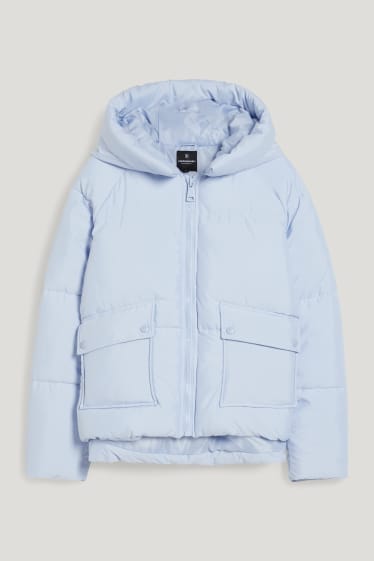 Clockhouse Girls - CLOCKHOUSE - quilted jacket with hood - light blue