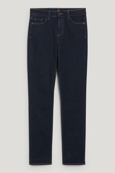 Donna - Slim jeans - vita media - jeans termici - LYCRA® - jeans blu scuro
