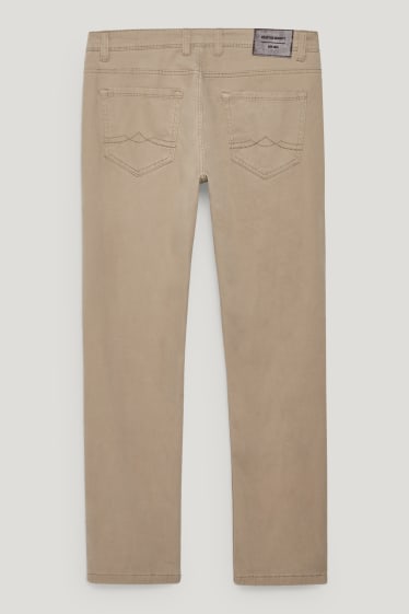 Pánské - Termo kalhoty - Regular Fit - LYCRA® - béžová