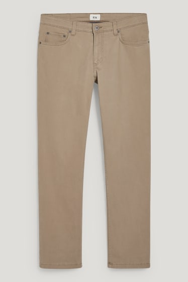 Uomo - Pantaloni termici - Regular Fit - LYCRA® - beige