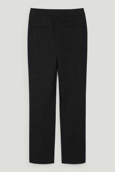 Dámské - Business kalhoty - straight fit - černá