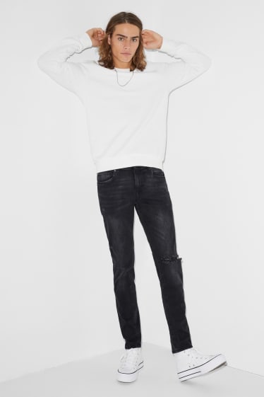 Clockhouse pro kluky - CLOCKHOUSE - skinny jeans - LYCRA® - džíny - tmavošedé