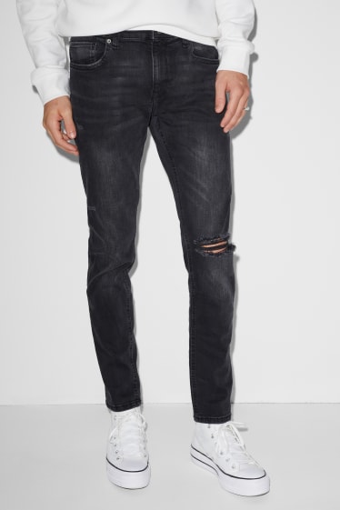 Clockhouse pro kluky - CLOCKHOUSE - skinny jeans - LYCRA® - džíny - tmavošedé