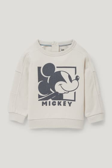 Baby Boys - Mickey Mouse - baby-outfit - 2-delig - beige-mix