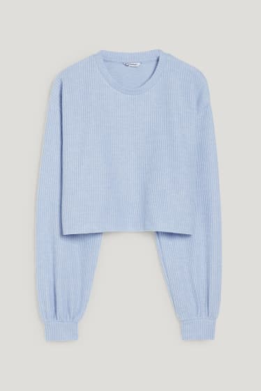 Clockhouse niñas - CLOCKHOUSE - jersey crop - azul claro