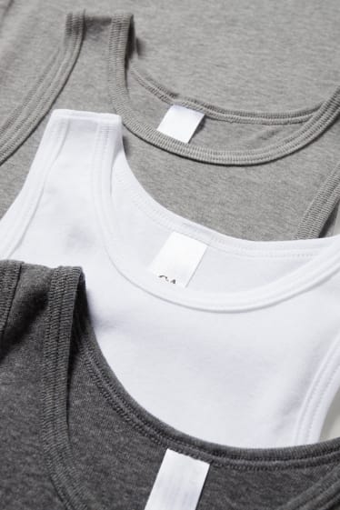 Kids Girls - Multipack of 6 - vest - white / gray