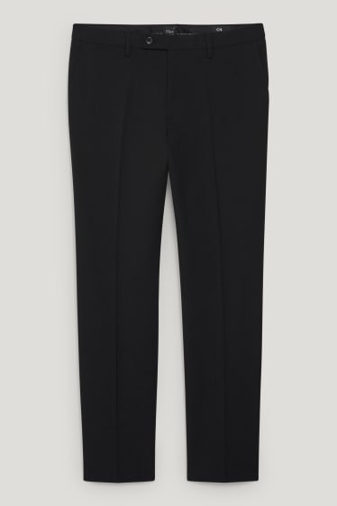 Hommes - Pantalon de costume - body fit - Flex - LYCRA® - noir