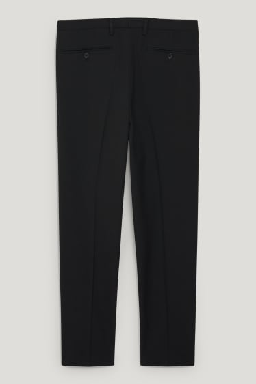 Hommes - Pantalon de costume - body fit - Flex - LYCRA® - noir
