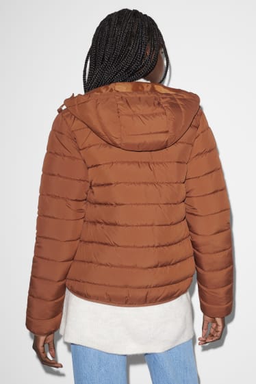 Clockhouse Girls - CLOCKHOUSE - quilted jacket with hood - brown