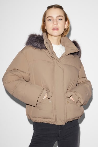Clockhouse Girls - CLOCKHOUSE - giacca trapuntata con cappuccio - beige