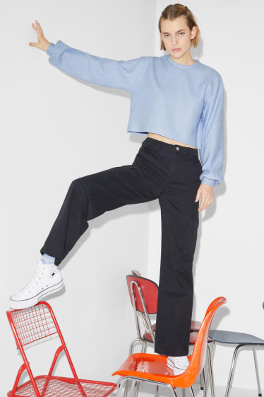 Clockhouse niñas - CLOCKHOUSE - jersey crop - azul claro