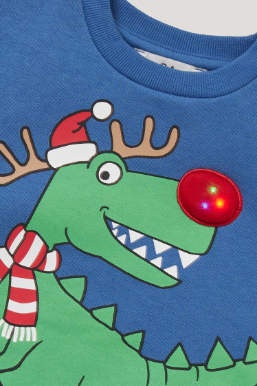 Exklusiv Online - Multipack 2er - Weihnachts-Sweatshirt und -Langarmshirt - blau