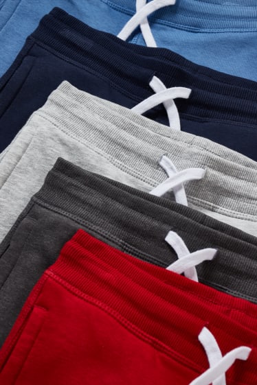 Exclusief online - Set van 5 - joggingbroek - rood