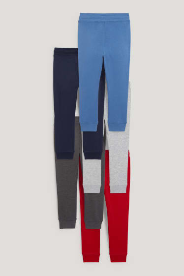 Exclusief online - Set van 5 - joggingbroek - rood
