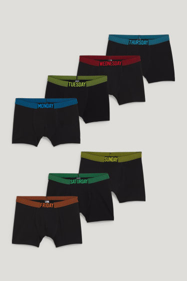 Băieți - Multipack 7 buc. - chiloți boxer - negru